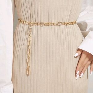Elegant Gold Chain Belt